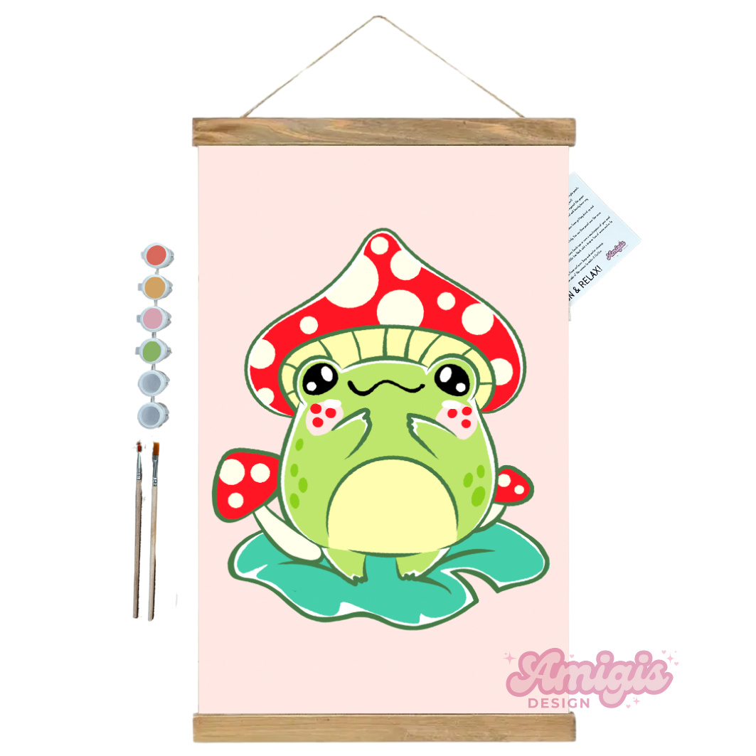 Mushroom Frog Paint by Number Kit