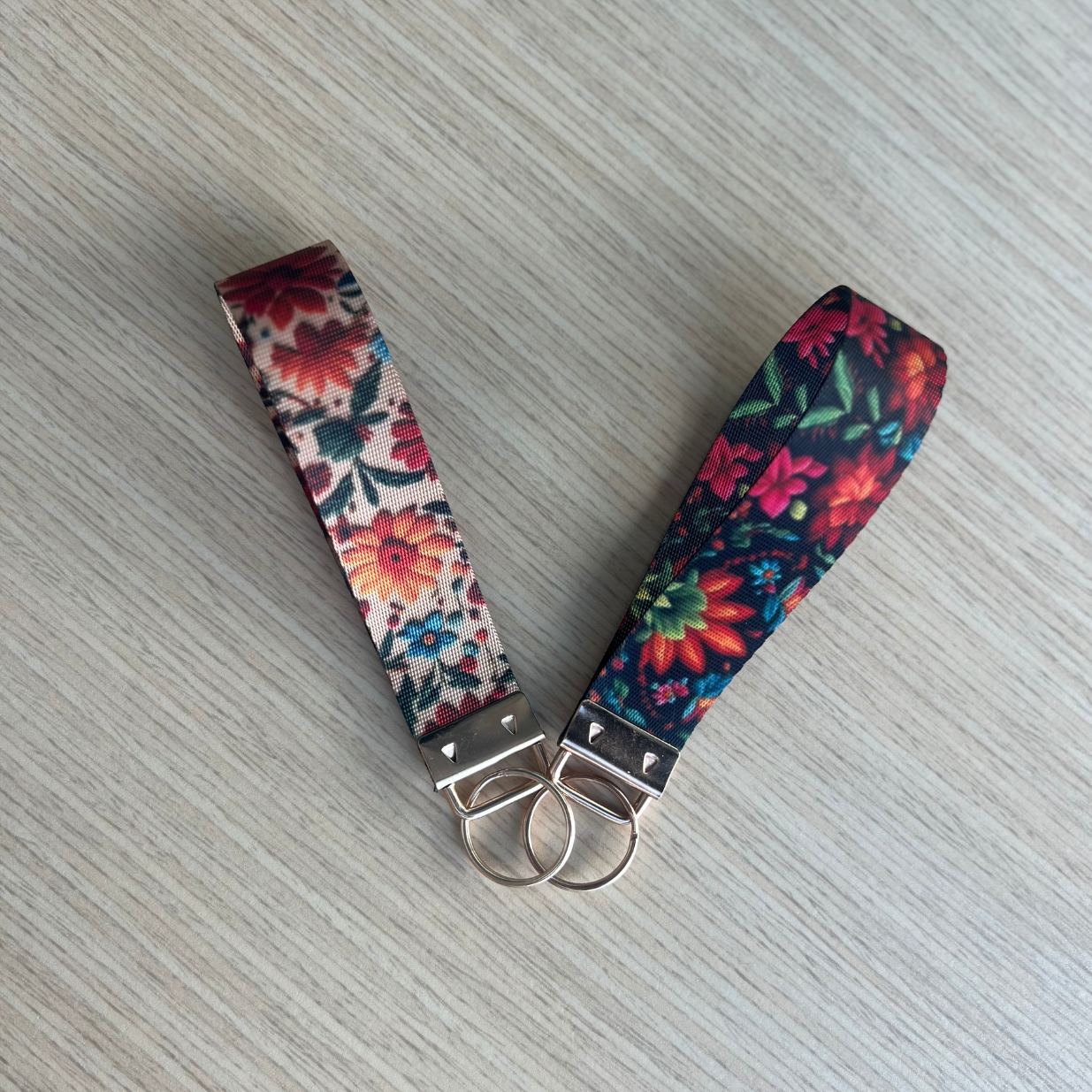 Mexican "Embroidered" Wristlet Keychain