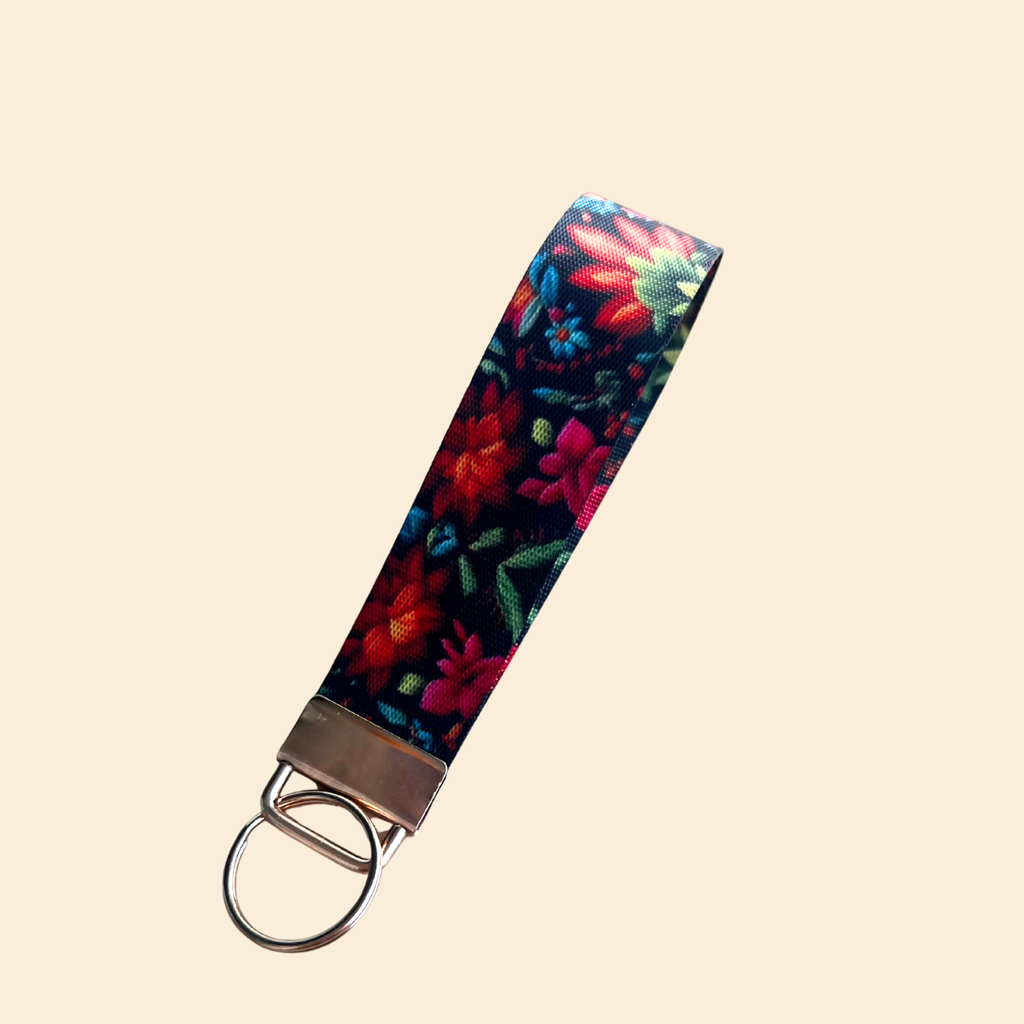 Mexican "Embroidered" Wristlet Keychain