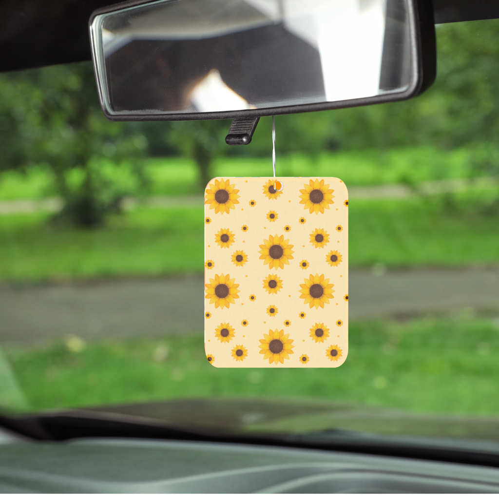 Sunflower Pattern Car Freshie