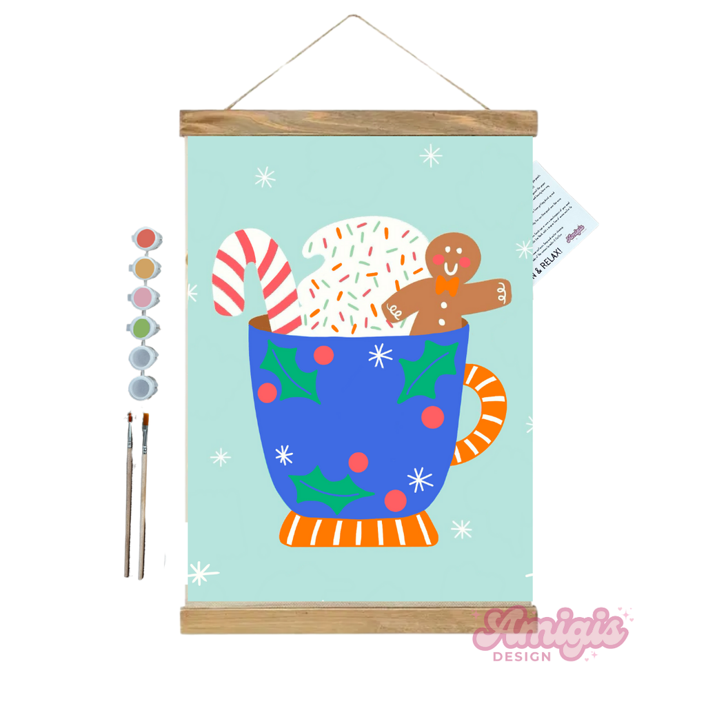 Christmas in a Mug Paint by Number Kit