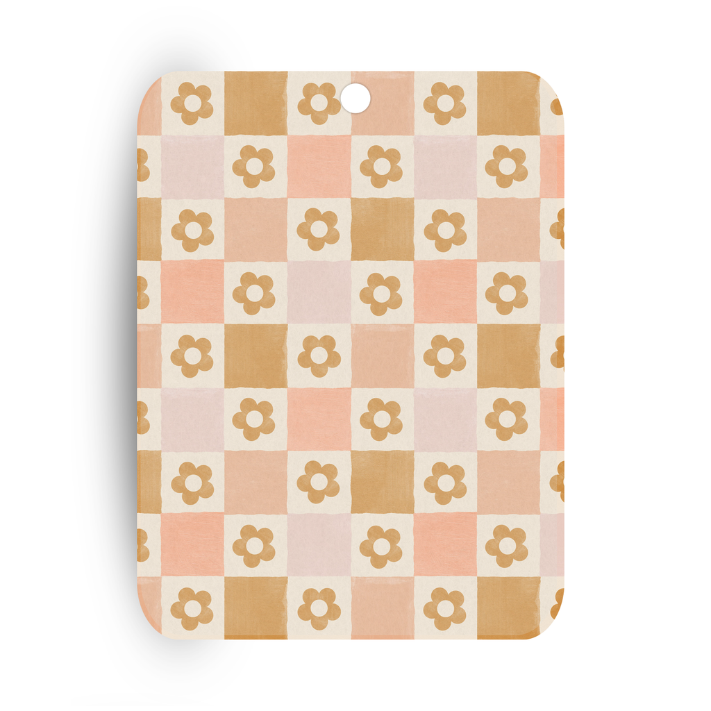 Floral Checkered Car Freshie