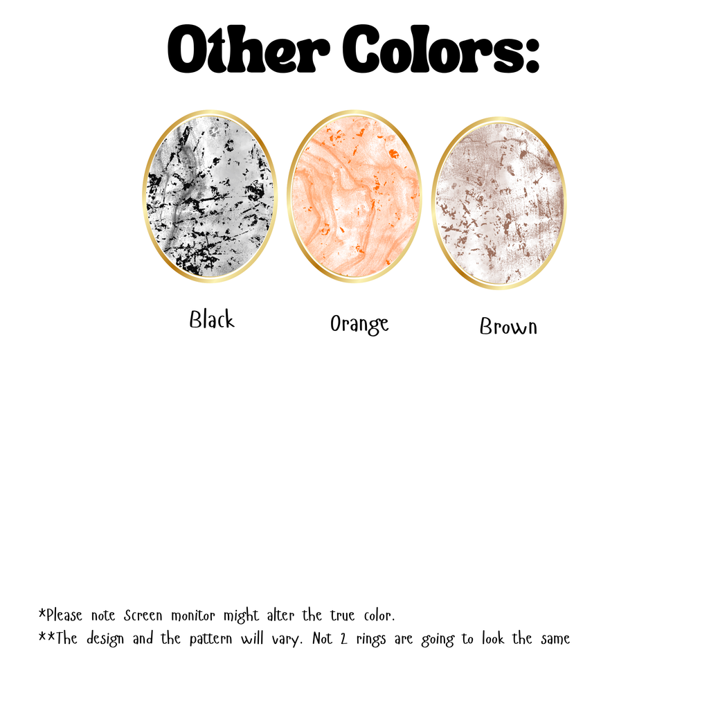 Birth Month Marble Ring- Already Made