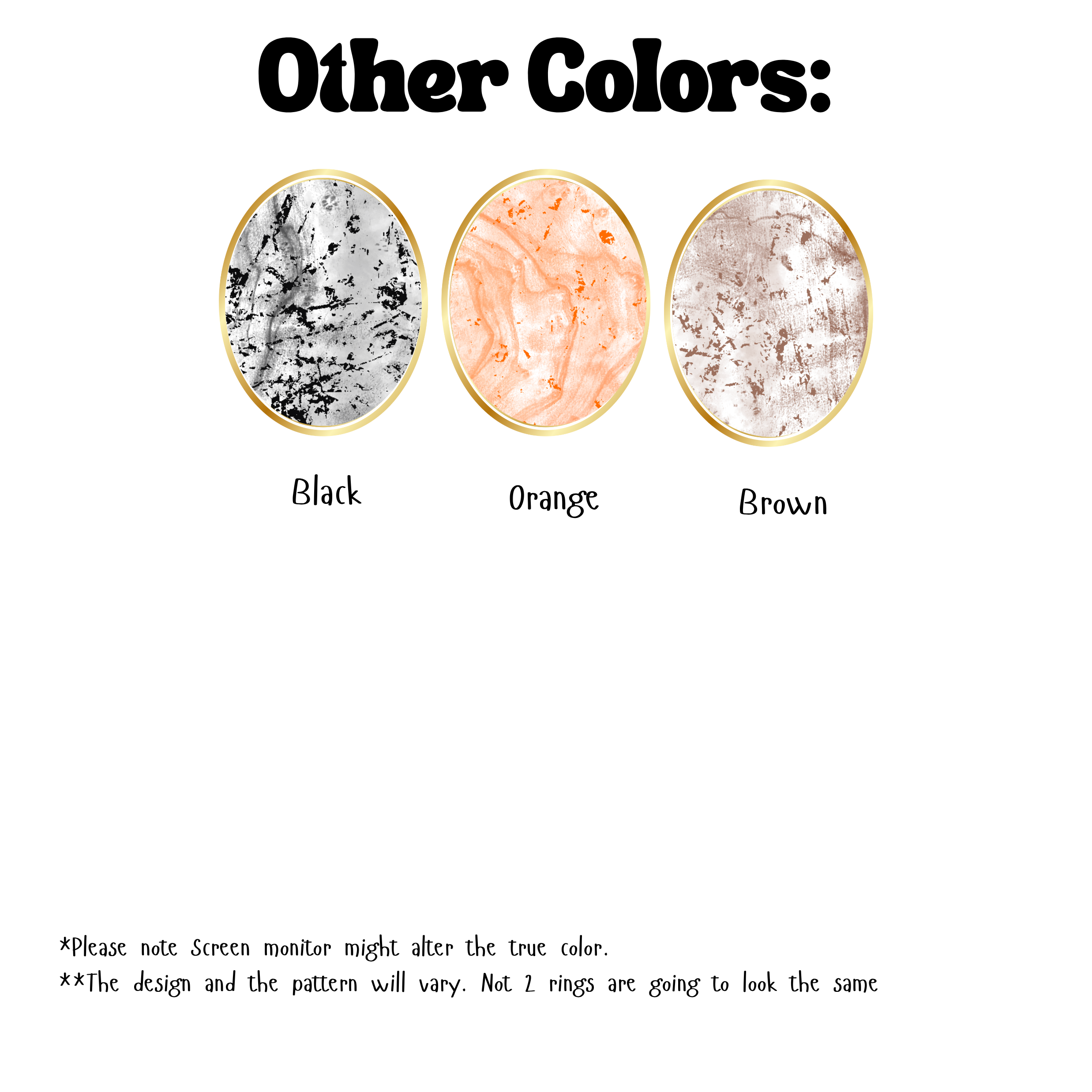 Birth Month Marble Ring- Already Made