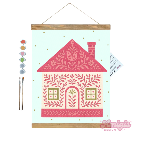 Christmas Cottage Paint by Number Kit