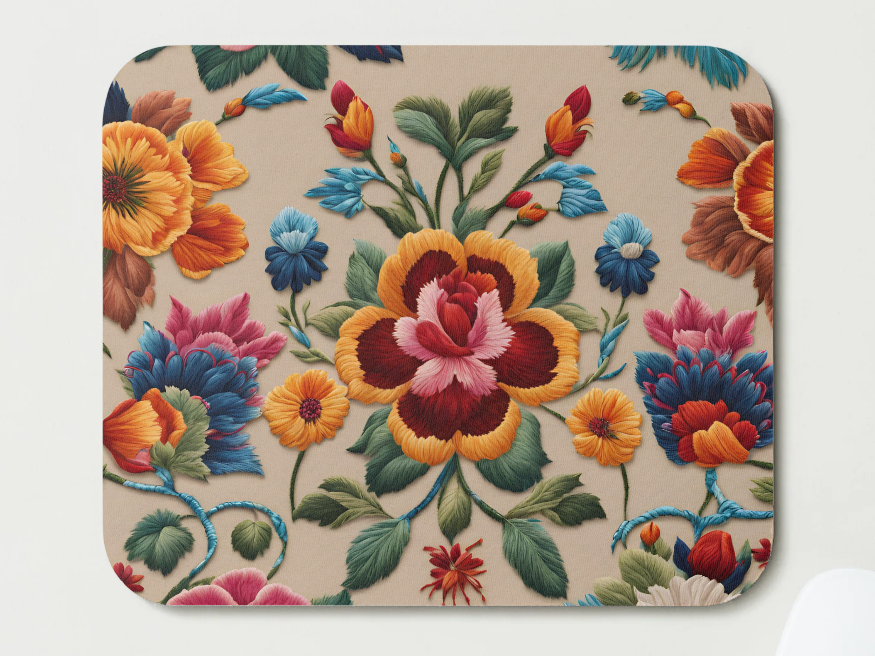 Juanita "Embroidered" Mousepad