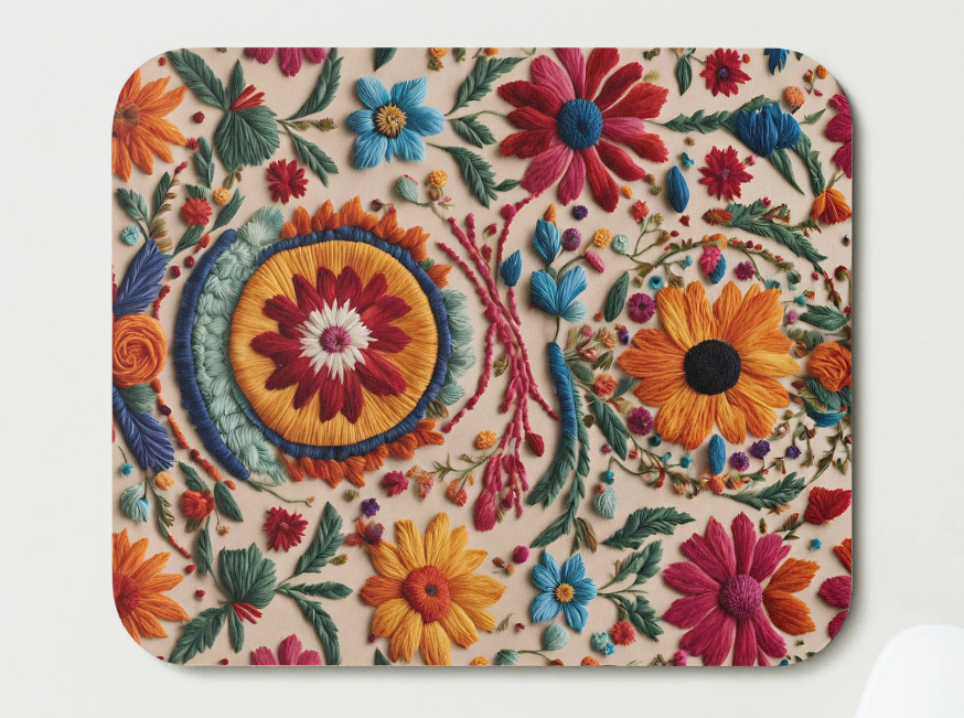 Elvia "Embroidered" Mousepad