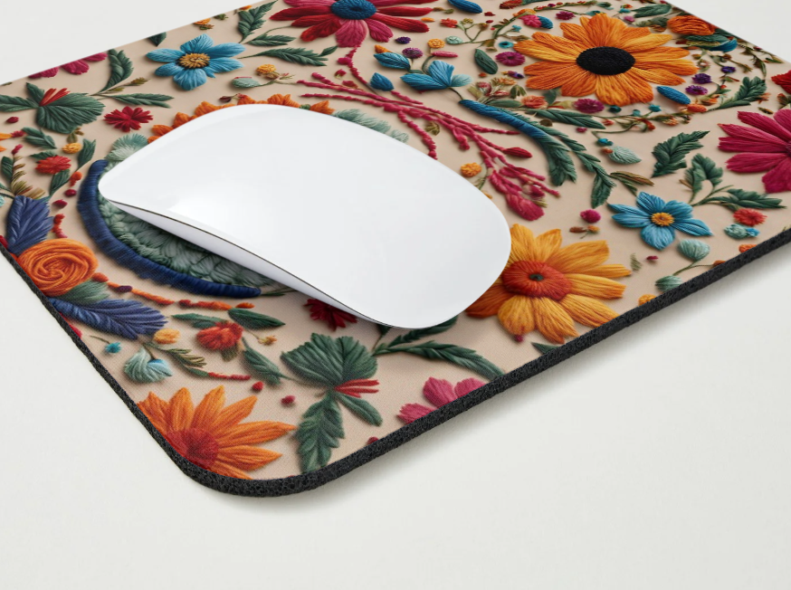 Elvia "Embroidered" Mousepad