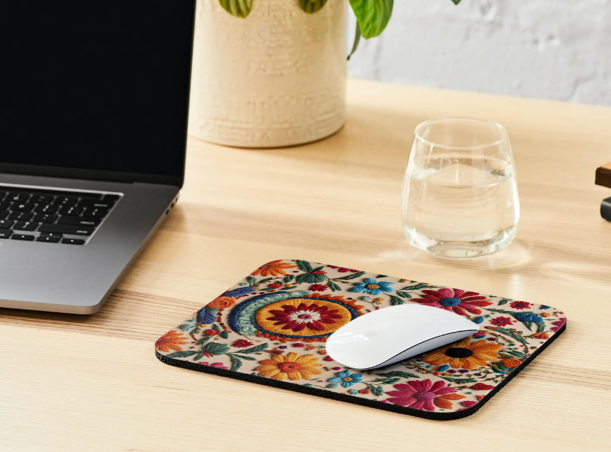 Elvia "Embroidered" Mousepad