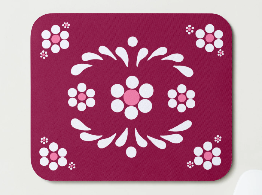 Magenta Barro Talavera Mousepad