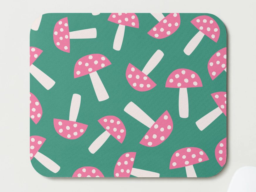 Retro Fungi Field Mousepad