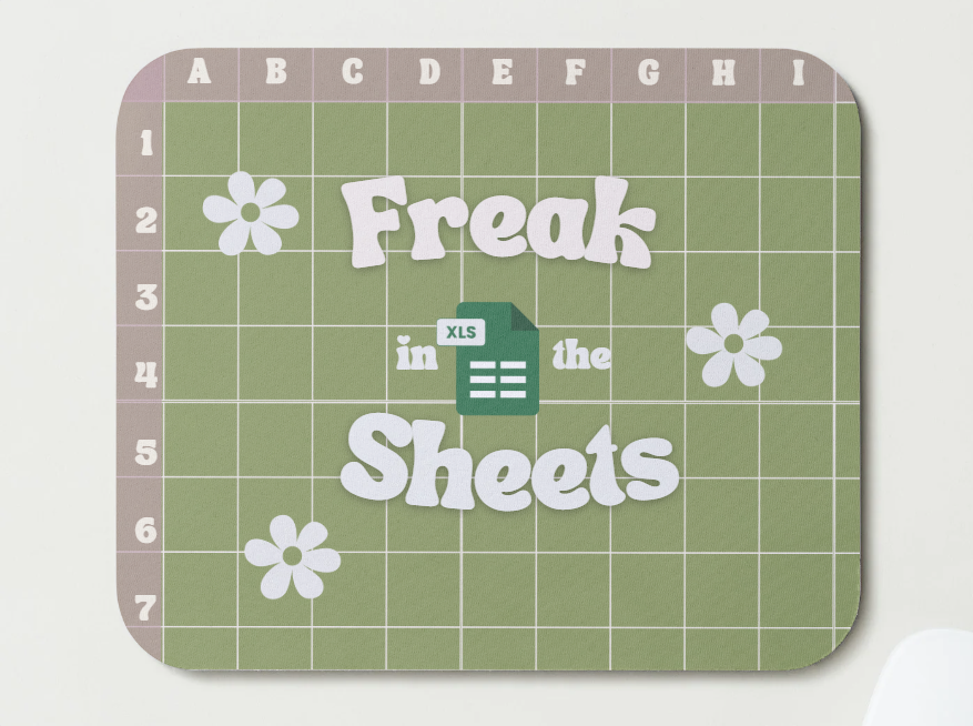 Freak in the Sheets Mousepad