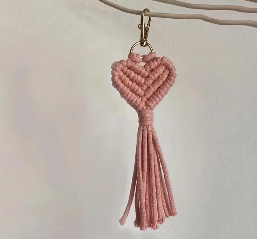 DIY Heart Macrame Keychain Kit