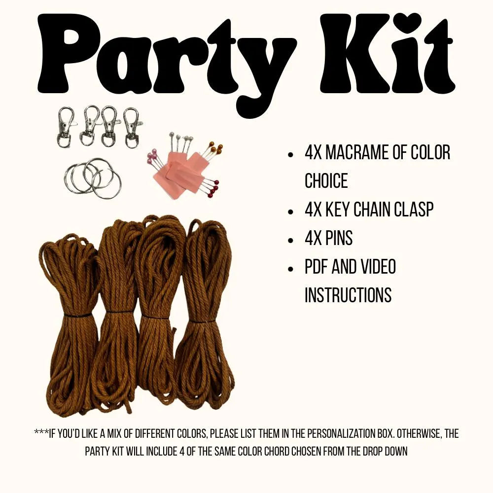 DIY Heart Macrame Keychain Kit